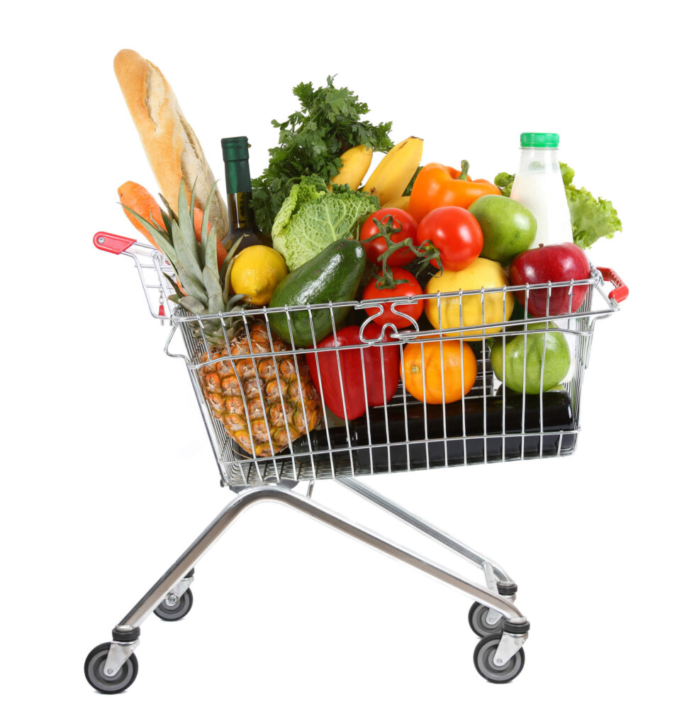 An overflowing shopping depicts an increased average sale