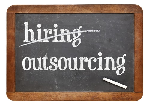 Outsourcing Advantages sign