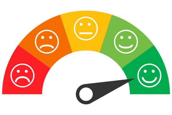 A drawing of a smile gauge depicts the outcome of hiring a customer success manager.