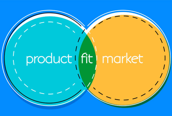 A Venn diagram of product fit overlapping with the market