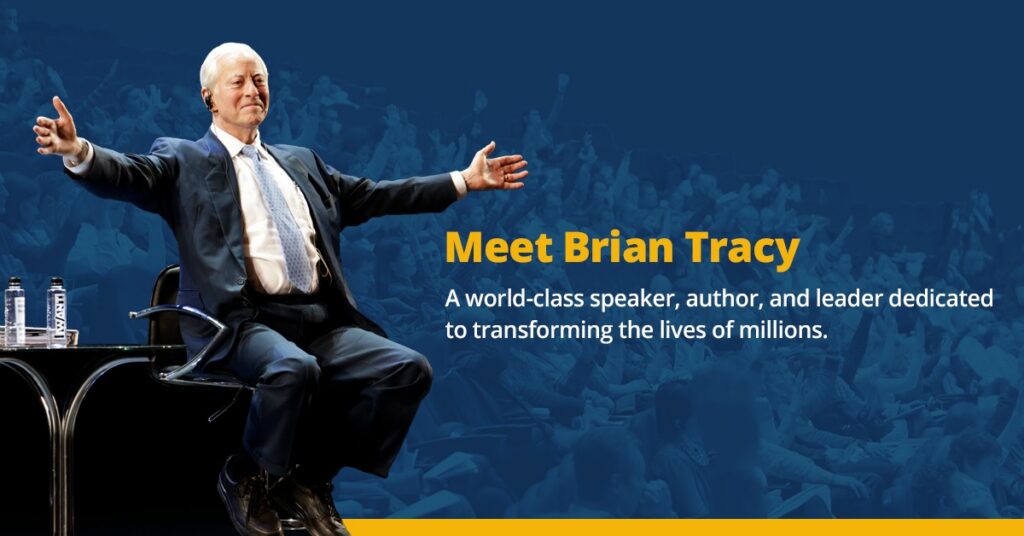 A photo of Brian Tracy that reads Meet Brian Tracy