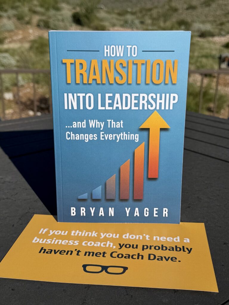 A photo of the cover of Bryan Yager's book How to Transition into leadership